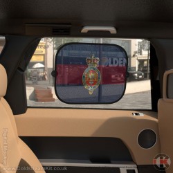 Blues & Royals Blue Red Blue Car Shades PACK OF TWO