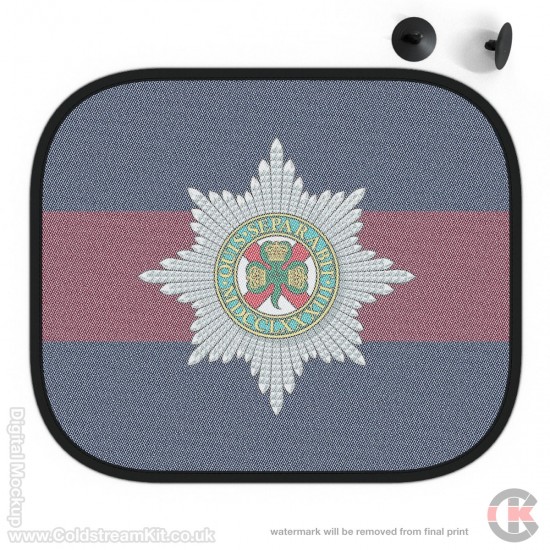 Irish Guards Blue Red Blue Car Shades PACK OF TWO