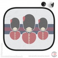 Coldstream Guards Tunic & Bearskin Car Shades PACK OF TWO