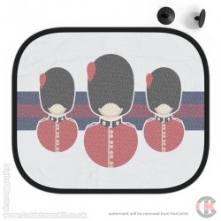 Coldstream Guards Tunic & Bearskin Car Shades PACK OF TWO Coldstream Guards Tunic & Bearskin Car Shades PACK OF TWO