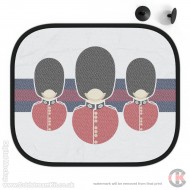 Scots Guards Tunic & Bearskin Car Shades PACK OF TWO
