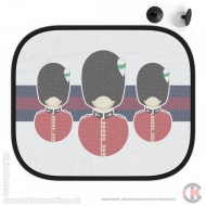 Welsh Guards Tunic & Bearskin Car Shades PACK OF TWO
