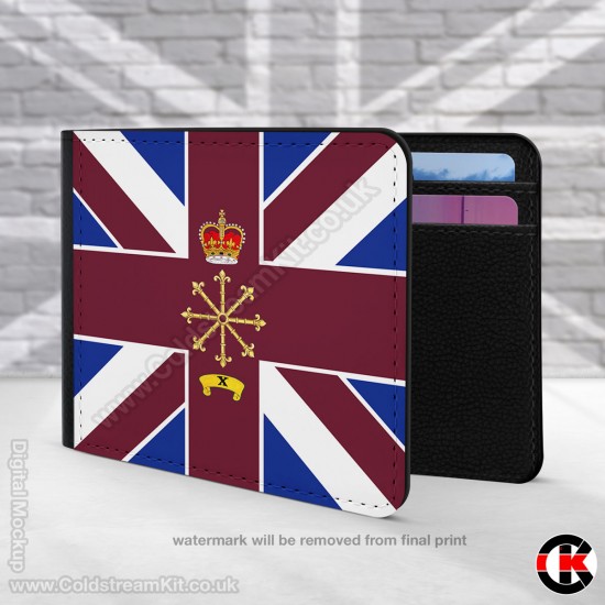 4 Company, 2nd Bn Coldstream Guards, Company Bunting, 2 Fold Faux Leather Wallet