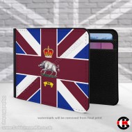 HQ Company, 2nd Bn Coldstream Guards, Company Bunting, 2 Fold Faux Leather Wallet HQ Company, 2nd Bn Coldstream Guards, Company Bunting, 2 Fold Faux Leather Wallet