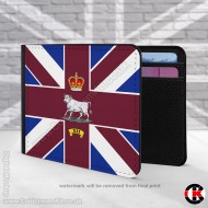 12 Company, Coldstream Guards, Company Bunting, 2 Fold Faux Leather Wallet 12 Company, Coldstream Guards, Company Bunting, 2 Fold Faux Leather Wallet