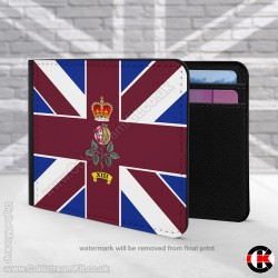 13 Company, Coldstream Guards, Company Bunting, 2 Fold Faux Leather Wallet 13 Company, Coldstream Guards, Company Bunting, 2 Fold Faux Leather Wallet