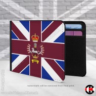 16 Company, Coldstream Guards, Company Bunting, 2 Fold Faux Leather Wallet 16 Company, Coldstream Guards, Company Bunting, 2 Fold Faux Leather Wallet