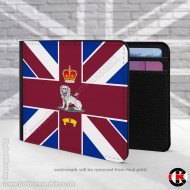 1 Company, 1st Bn Coldstream Guards, Company Bunting, 2 Fold Faux Leather Wallet 1 Company, 1st Bn Coldstream Guards, Company Bunting, 2 Fold Faux Leather Wallet