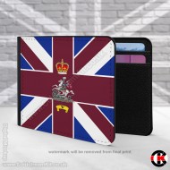 HQ Company, 1st Bn Coldstream Guards, Company Bunting, 2 Fold Faux Leather Wallet HQ Company, 1st Bn Coldstream Guards, Company Bunting, 2 Fold Faux Leather Wallet