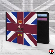 7 Company, Coldstream Guards, Company Bunting, 2 Fold Faux Leather Wallet 7 Company, Coldstream Guards, Company Bunting, 2 Fold Faux Leather Wallet