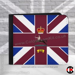 1 Company, 2nd Bn Coldstream Guards, Company Bunting, 2 Fold Faux Leather Wallet 1 Company, 2nd Bn Coldstream Guards, Company Bunting, 2 Fold Faux Leather Wallet