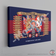 Coldstream Guards Battle Honours Canvas (Emblazon) FREE Personalisation Coldstream Guards Battle Honours Canvas (Emblazon) FREE Personalisation