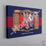Grenadier Guards Battle Honours Canvas (Emblazon) FREE Personalisation Grenadier Guards Battle Honours Canvas (Emblazon) FREE Personalisation