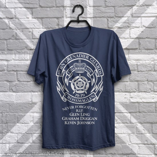 Crossmaglen XMG Memorial Design, Grenadier Guards 78-79 Tour T-Shirt