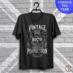 Vintage, Blues and Royals Veteran T-Shirt (Change the Year)