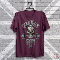 Guards Gym Wear, Skull (Mohican) T-Shirt (Welsh Guards) Guards Gym Wear, Skull (Mohican) T-Shirt (Welsh Guards)