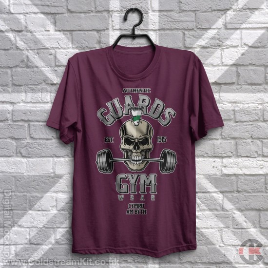Guards Gym Wear, Skull (Mohican) T-Shirt (Welsh Guards)