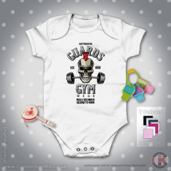 Coldstream Guards Baby Grow - Short Sleeve Baby Bodysuit, Guards Gym, Mohican Design Coldstream Guards Baby Grow - Short Sleeve Baby Bodysuit, Guards Gym, Mohican Design