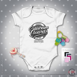 Coldstream Guards Baby Grow - Short Sleeve Baby Bodysuit, Retro Design