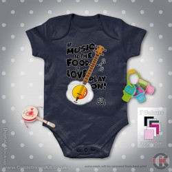 Guards Baby Grow - Short Sleeve Baby Bodysuit, Egg Banjo Design Guards Baby Grow - Short Sleeve Baby Bodysuit, Egg Banjo Design
