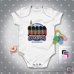 Guards Baby Grow - Short Sleeve Baby Bodysuit, Eggshell Heroes Design Guards Baby Grow - Short Sleeve Baby Bodysuit, Eggshell Heroes Design