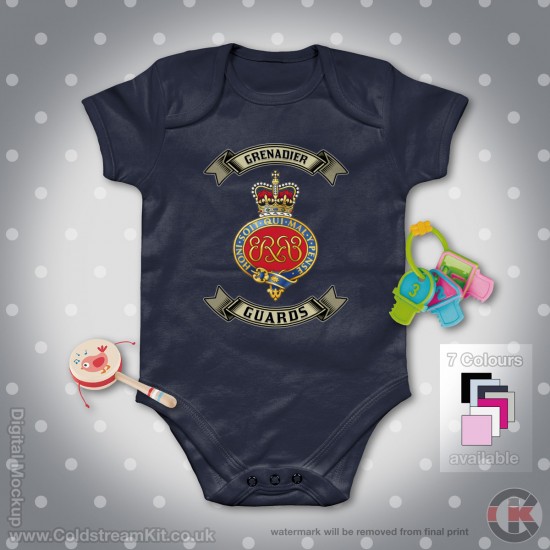 Grenadier Guards Baby Grow - Short Sleeve Baby Bodysuit, Grenadier Guards Cypher Design