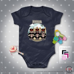 Grenadier Guards Personalised Baby Grow - Short Sleeve Baby Bodysuit, 3 Wise Monkeys Design Grenadier Guards Personalised Baby Grow - Short Sleeve Baby Bodysuit, 3 Wise Monkeys Design