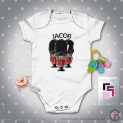 Grenadier Guards Personalised Baby Grow - Short Sleeve Baby Bodysuit, Egg Soldiers Design Grenadier Guards Personalised Baby Grow - Short Sleeve Baby Bodysuit, Egg Soldiers Design
