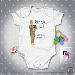 Grenadier Guards Baby Grow - Short Sleeve Baby Bodysuit, Oliver with a Twist Design Grenadier Guards Baby Grow - Short Sleeve Baby Bodysuit, Oliver with a Twist Design
