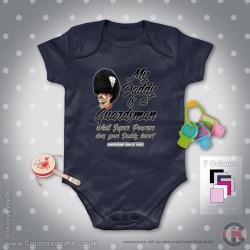 Grenadier Guards Baby Grow - Short Sleeve Baby Bodysuit, My Daddy Design Grenadier Guards Baby Grow - Short Sleeve Baby Bodysuit, My Daddy Design