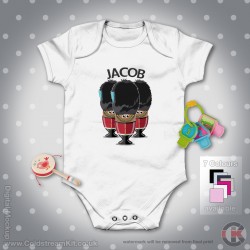 Irish Guards Personalised Baby Grow - Short Sleeve Baby Bodysuit, Egg Soldiers Design Irish Guards Personalised Baby Grow - Short Sleeve Baby Bodysuit, Egg Soldiers Design