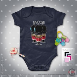 Irish Guards Personalised Baby Grow - Short Sleeve Baby Bodysuit, Egg Soldiers Design Irish Guards Personalised Baby Grow - Short Sleeve Baby Bodysuit, Egg Soldiers Design