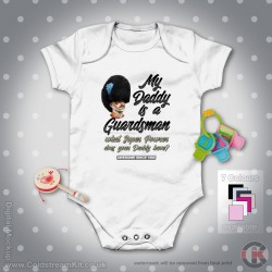 Irish Guards Baby Grow - Short Sleeve Baby Bodysuit, My Daddy Design Irish Guards Baby Grow - Short Sleeve Baby Bodysuit, My Daddy Design