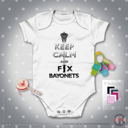 Guards Baby Grow - Short Sleeve Baby Bodysuit, Keep Calm (SLR) Design Guards Baby Grow - Short Sleeve Baby Bodysuit, Keep Calm (SLR) Design