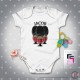 Scots Guards Personalised Baby Grow - Short Sleeve Baby Bodysuit, Egg Soldiers Design