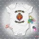 Welsh Guards Baby Grow - Short Sleeve Baby Bodysuit, Welsh Guards Design