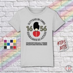 FOR KIDS: Grenadier Guards, Buttons in Ones KIDS T-Shirt (3-14 years) FOR KIDS: Grenadier Guards, Buttons in Ones KIDS T-Shirt (3-14 years)