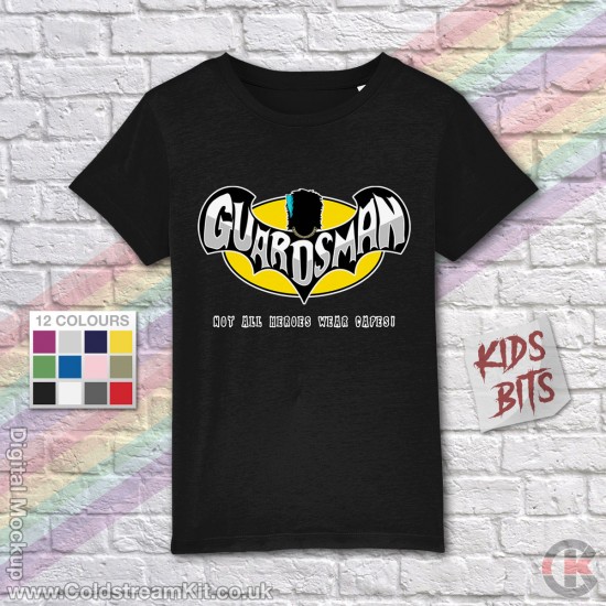 FOR KIDS: Guardsman - Not all Heroes Wear Capes, Irish Guards T-Shirt (Batman Parody) KIDS T-Shirt (3-14 years)