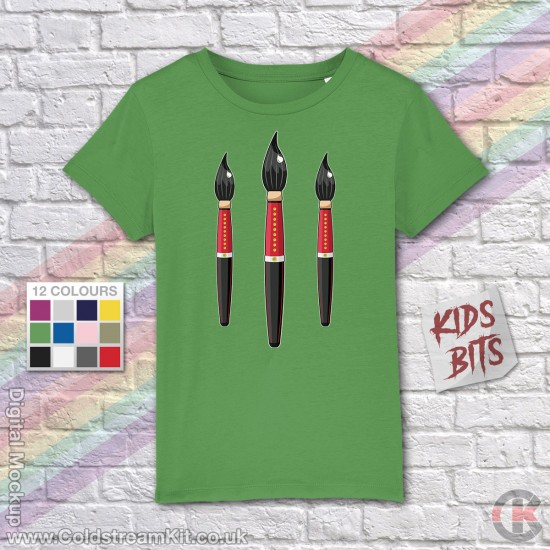 FOR KIDS: Regimental Paintbrushes, Grenadier Guards KIDS T-Shirt (3-14 years)