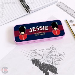 Welsh Guards Personalised Pencil Tin - Bearskin and Tunic Design Welsh Guards Personalised Pencil Tin - Bearskin and Tunic Design