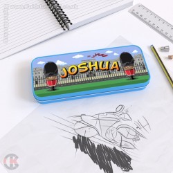 Scots Guards Personalised Pencil Tin - Egg Soldiers Design