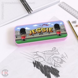 Welsh Guards Personalised Pencil Tin - Egg Soldiers Design Welsh Guards Personalised Pencil Tin - Egg Soldiers Design