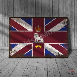 1 Company, 1st Bn Coldstream Guards, VINTAGE Company Bunting, Metal Sign 1 Company, 1st Bn Coldstream Guards, VINTAGE Company Bunting, Metal Sign
