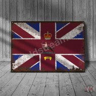 7 Company, Coldstream Guards, VINTAGE Company Bunting, Metal Sign 7 Company, Coldstream Guards, VINTAGE Company Bunting, Metal Sign
