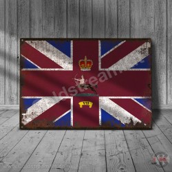 1 Company, 2nd Bn Coldstream Guards, VINTAGE Company Bunting, Metal Sign 1 Company, 2nd Bn Coldstream Guards, VINTAGE Company Bunting, Metal Sign