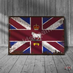 12 Company, Coldstream Guards, VINTAGE Company Bunting, Metal Sign 12 Company, Coldstream Guards, VINTAGE Company Bunting, Metal Sign