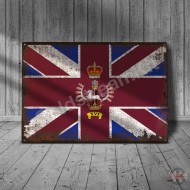 16 Company, Coldstream Guards, VINTAGE Company Bunting, Metal Sign 16 Company, Coldstream Guards, VINTAGE Company Bunting, Metal Sign