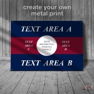 Create YOUR OWN Grenadier Guards Sign, Custom Blue Red Blue Metal Sign - 2 different sizes Create YOUR OWN Grenadier Guards Sign, Custom Blue Red Blue Metal Sign - 2 different sizes