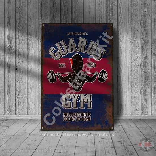 Coldstream Guards Gym, Coldstream Guards Vintage Metal Sign