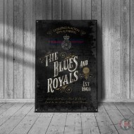 The Blues & Royals Victorian Design Metal Print, Vintage Metal Sign The Blues & Royals Victorian Design Metal Print, Vintage Metal Sign